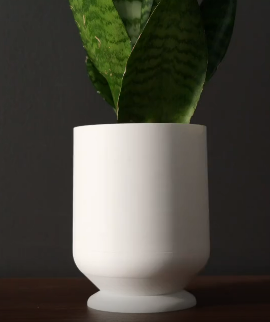 Vase simple avec bac d'égouttage amovible