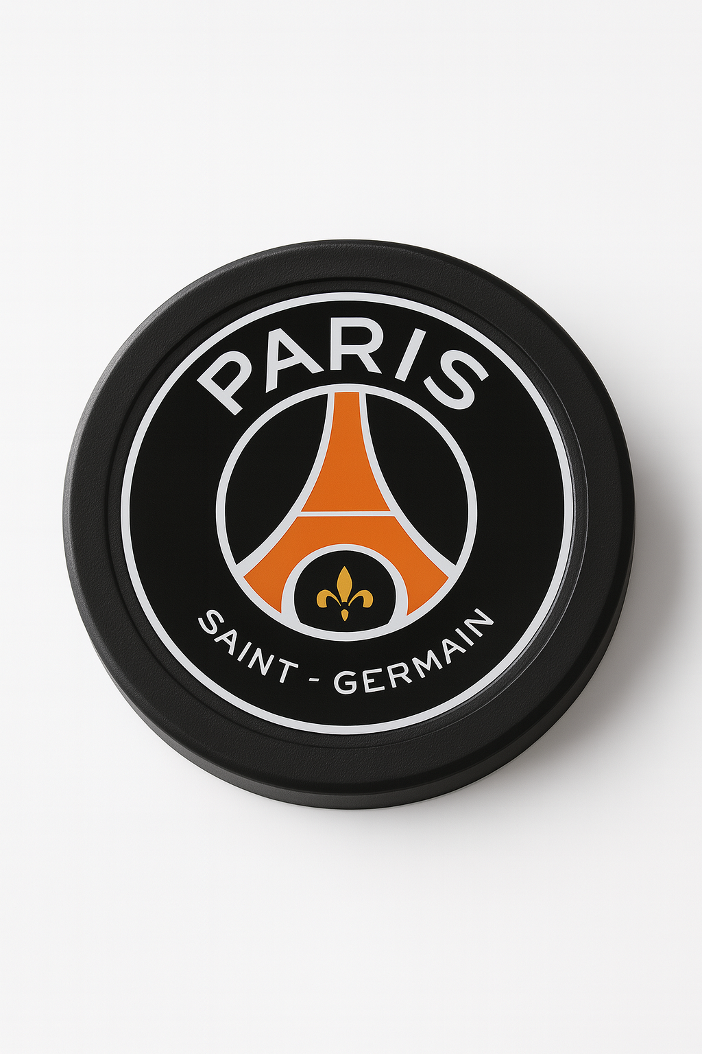 Set supporter PSG – Décapsuleur + 4 sous-verres + socle – Impression 3D & finition résine
