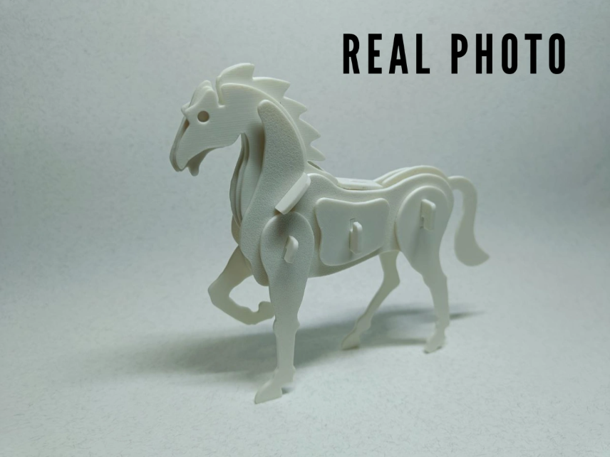 Puzzle cheval, impression 3D