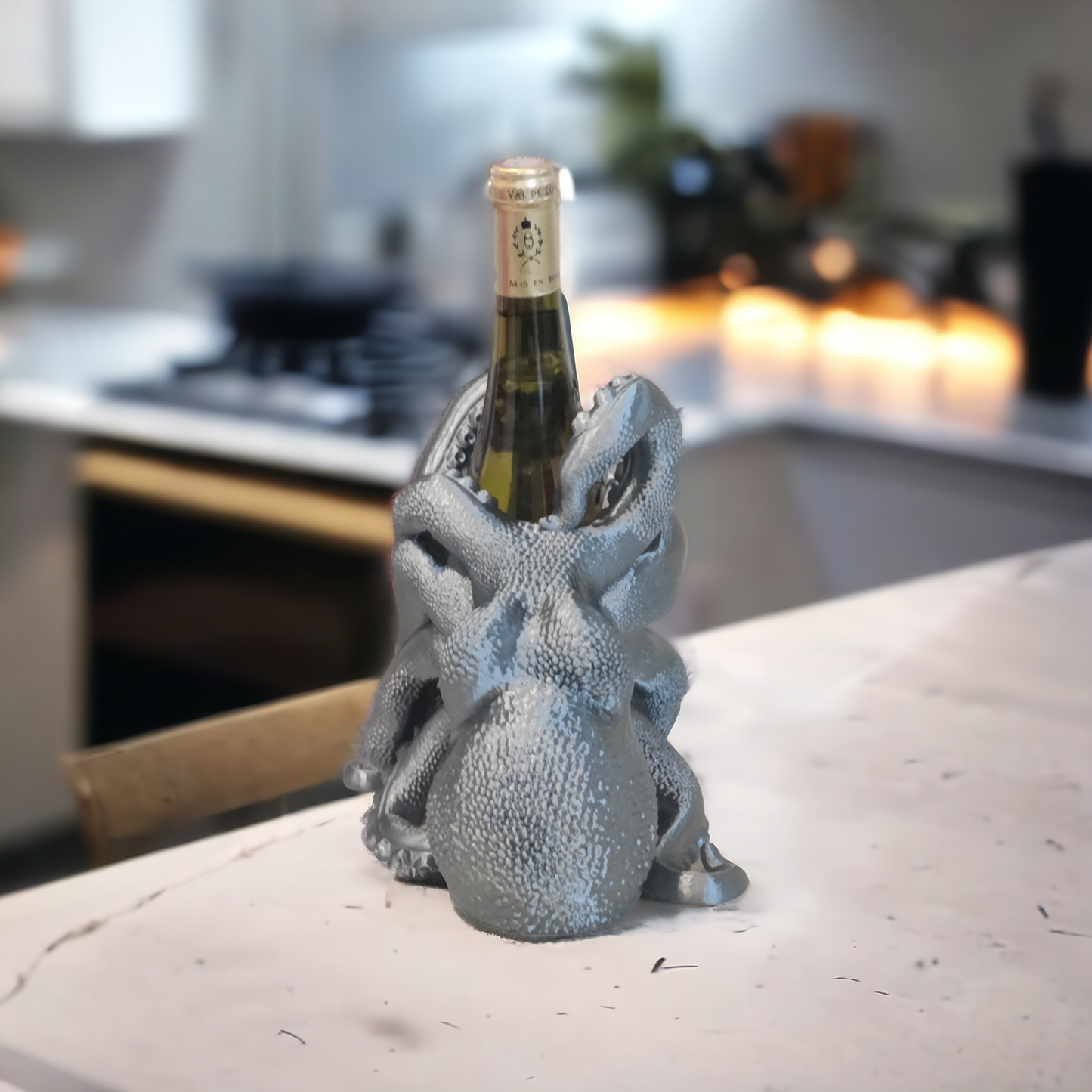 Pieuvre porte bouteille