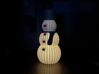 Bonhomme de neige cannelé – décoration à poser