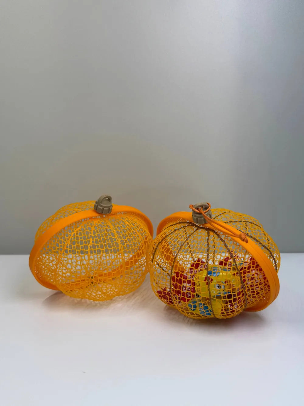 Citrouille d'Halloween en filet – panier à bonbons