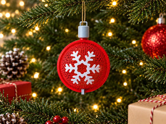 Boule de Noël filet fait main – Modèle 2