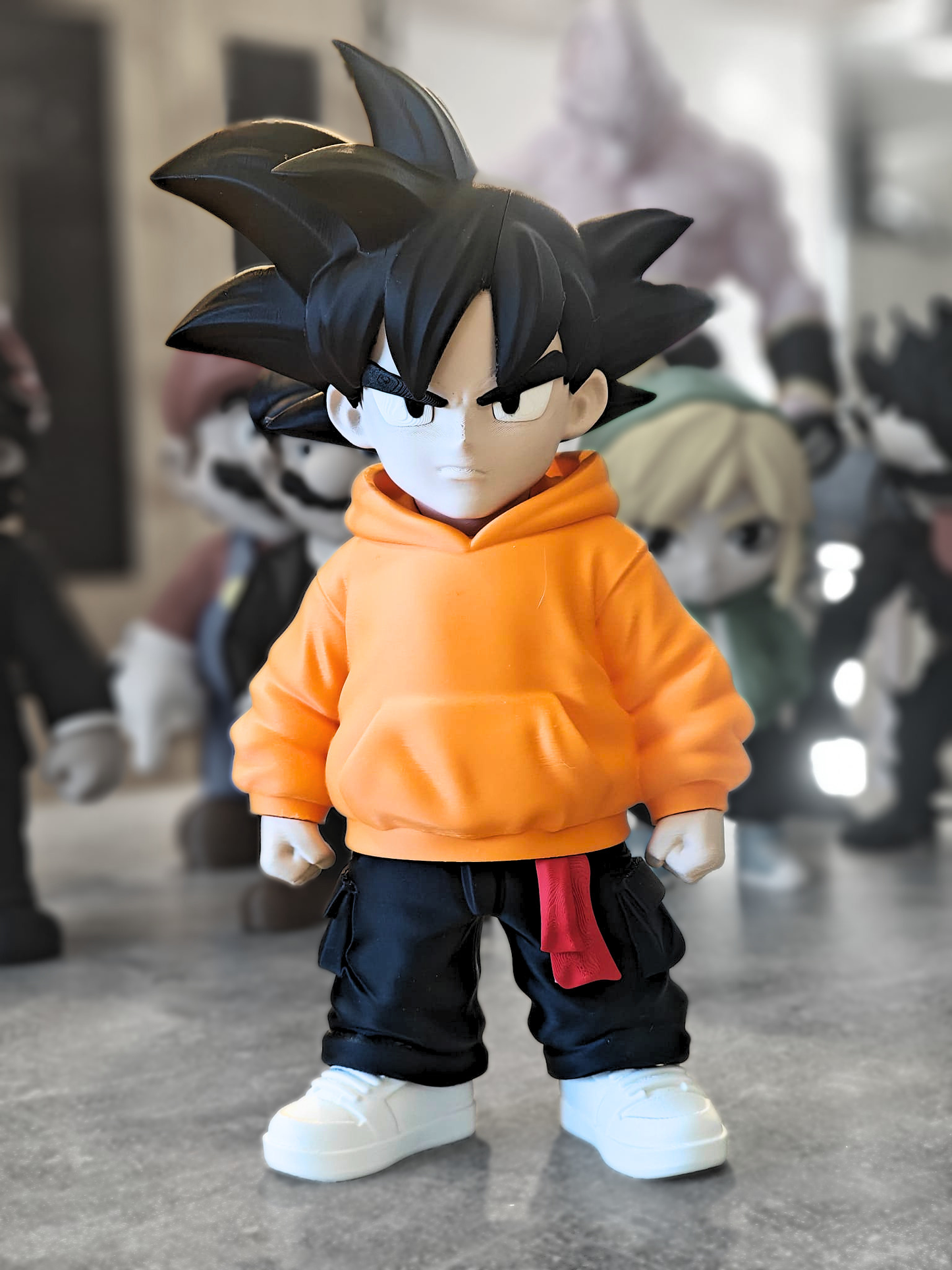 Figurine Geek 3D imprimée – Mario, Luigi, Goku, Link, Groot Venom, Majin Buu – Statue décorative gaming / anime – Cadeau gamer
