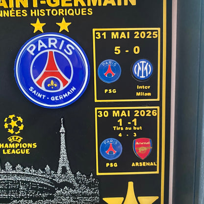 Cadre 3D PSG – Deux années historiques 2025 & 2026 ⚽🏆