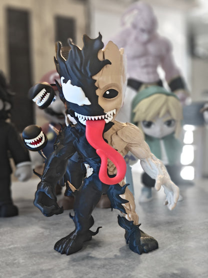 Figurine Geek 3D imprimée – Mario, Luigi, Goku, Link, Groot Venom, Majin Buu – Statue décorative gaming / anime – Cadeau gamer
