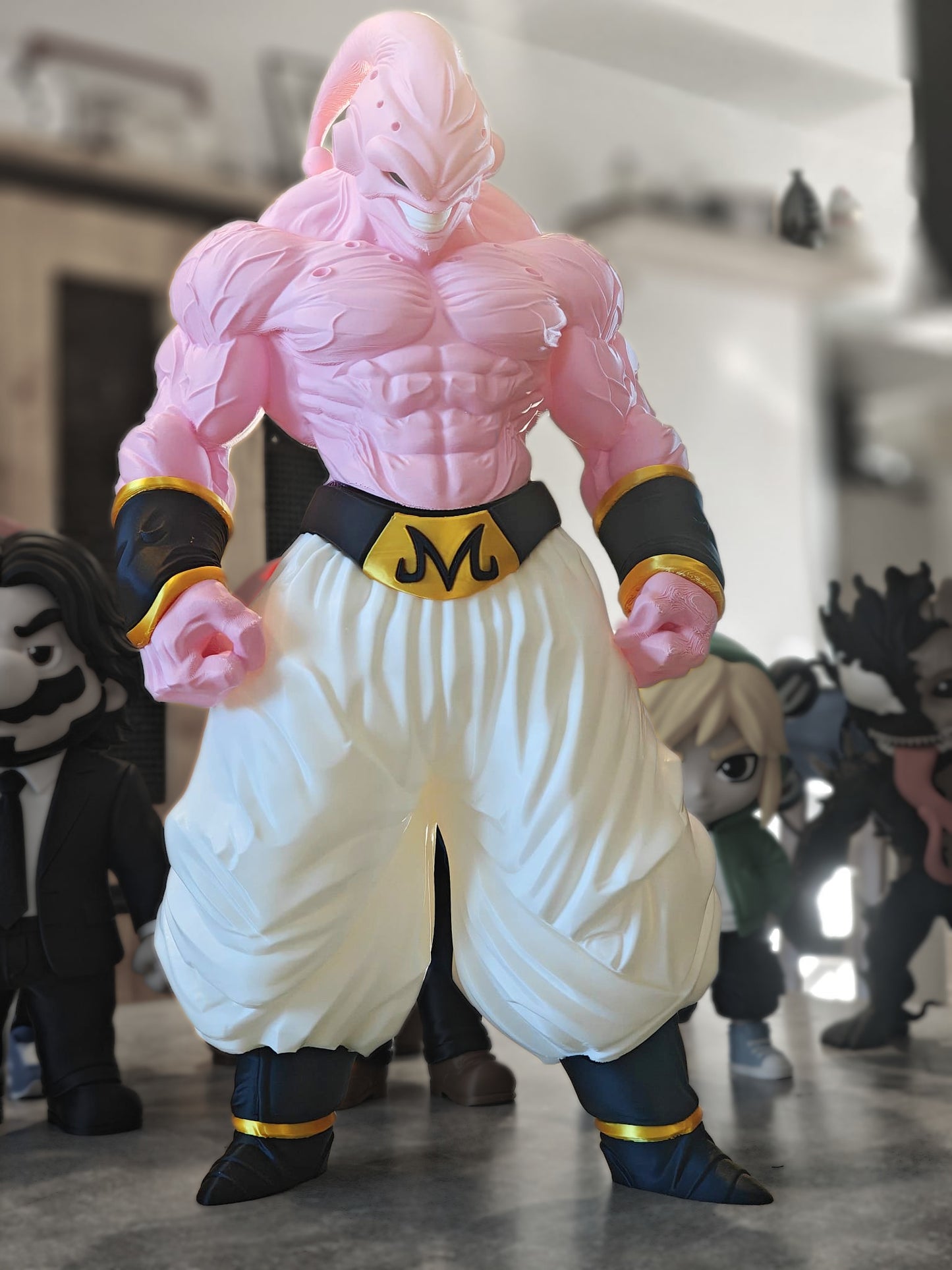 Figurine Geek 3D imprimée – Mario, Luigi, Goku, Link, Groot Venom, Majin Buu – Statue décorative gaming / anime – Cadeau gamer