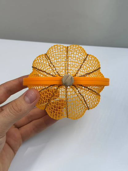 Citrouille d'Halloween en filet – panier à bonbons