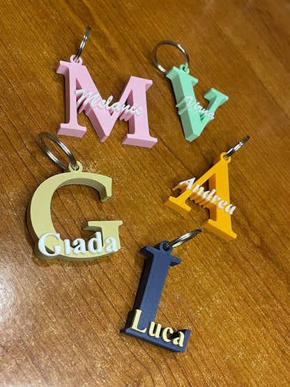 Porte-clé personnalisé 3D – 2 couleurs