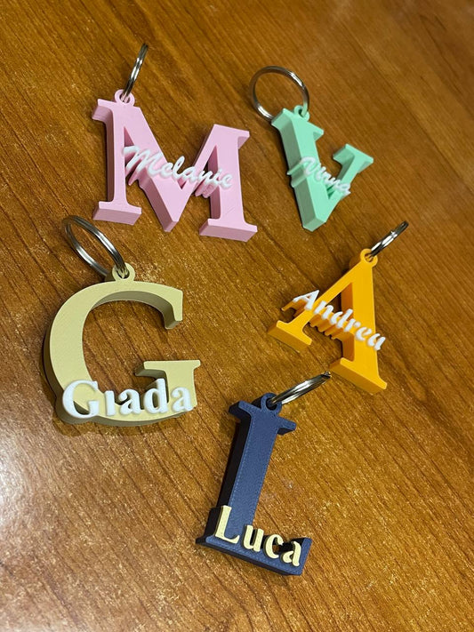 Porte-clé personnalisé 3D – 2 couleurs