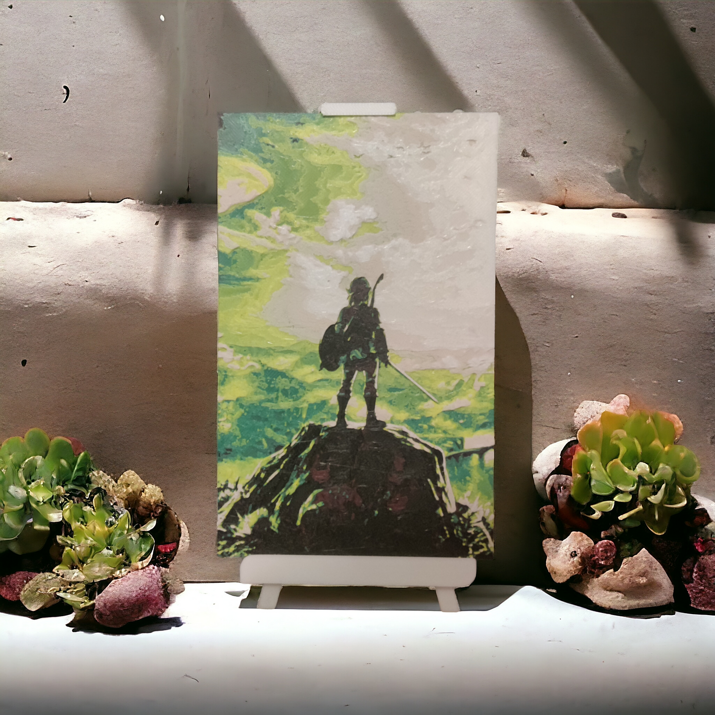 Mini tableau Zelda avec son chevalet